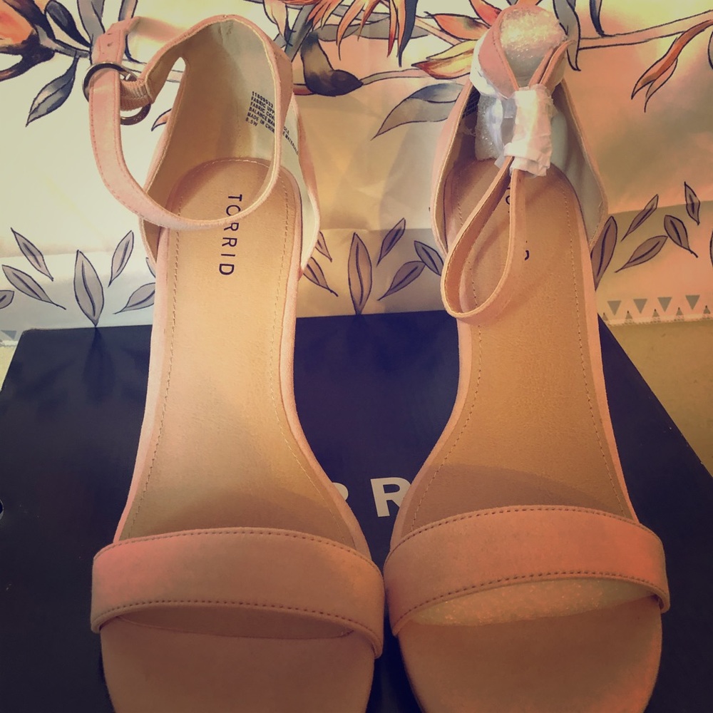 Blush Ankle Strap Heel.